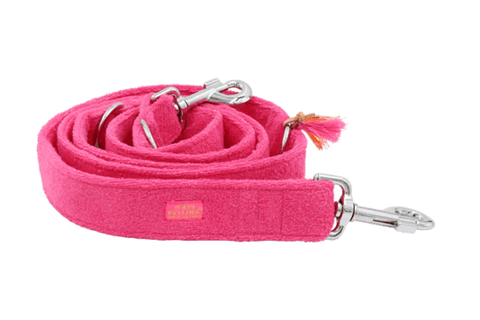 Leiband Frotty Roos – Leiband van Pellina | Hondenboetiek
