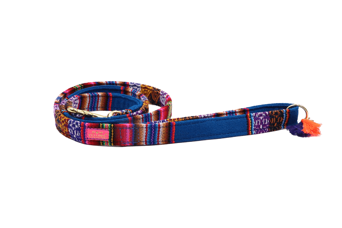 Leiband "LaaBoheme" Blauw – Leiband van Pellina | Hondenboetiek