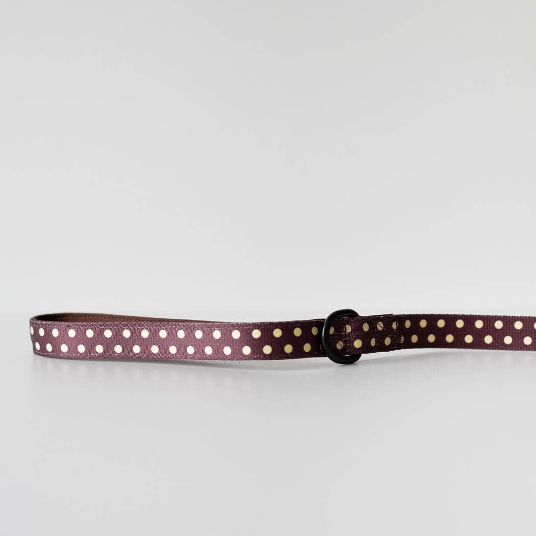 Leiband Choco Dots – Leiband van Pip and Palms | Hondenboetiek (afbeelding 3)