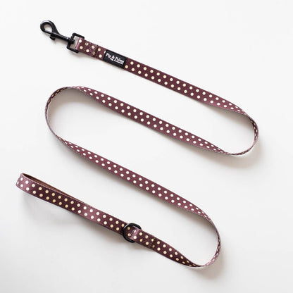 Leiband Choco Dots – Leiband van Pip and Palms | Hondenboetiek (afbeelding 4)