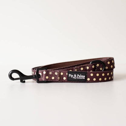 Leiband Choco Dots – Leiband van Pip and Palms | Hondenboetiek