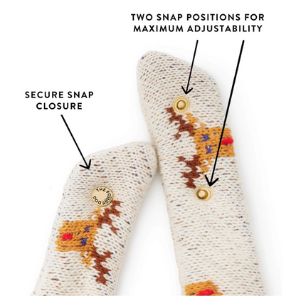 The Foggy Dog - Rendier Gebreide Hondenbandana