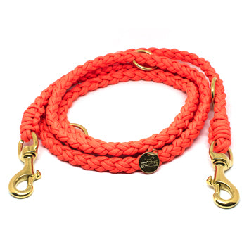 Leiband Paracord Neon Orange – Leiband van Stilhütte | Hondenboetiek