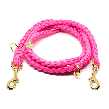 Leiband Paracord Neon Pink – Leiband van Stilhütte | Hondenboetiek