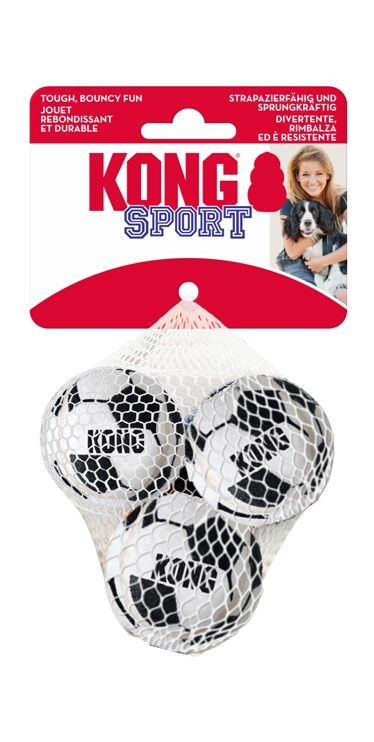 KONG Sport Soccer Balls 3-pk Small