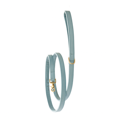 Leren leiband - Lichtblauw – Leiband van The Dog Musthaves | Hondenboetiek